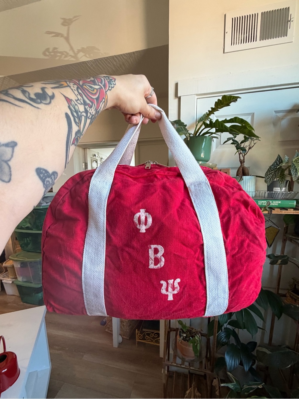 VINTAGE PHI BETA PSI OHIO STATE SORORITY DUFFLE
